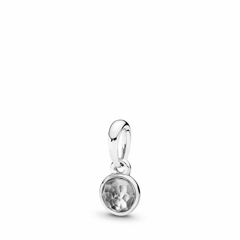 Pandora April Droplet Pendant Outlet NZ, Sterling Silver (183249-VQM)